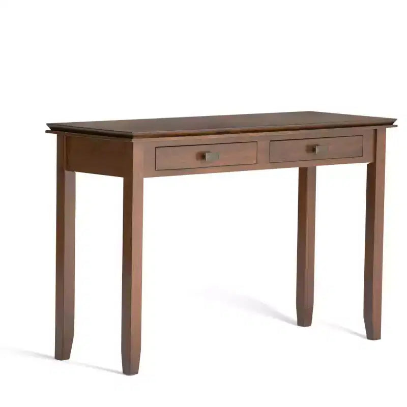 Table console/canapé Wyndenhall en bois massif, 46 po, couleur moka - Stratford