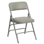 Lot de 4 chaises pliantes en métal rembourrées incurvées HERCULES à triple entretoise et double charnière de Flash Furniture