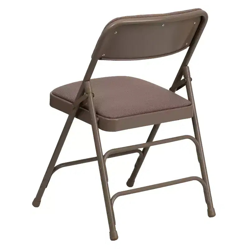 Lot de 4 chaises pliantes en métal rembourrées incurvées HERCULES à triple entretoise et double charnière de Flash Furniture