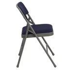 Lot de 4 chaises pliantes en métal rembourrées incurvées HERCULES à triple entretoise et double charnière de Flash Furniture