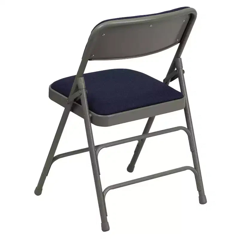 Lot de 4 chaises pliantes en métal rembourrées incurvées HERCULES à triple entretoise et double charnière de Flash Furniture