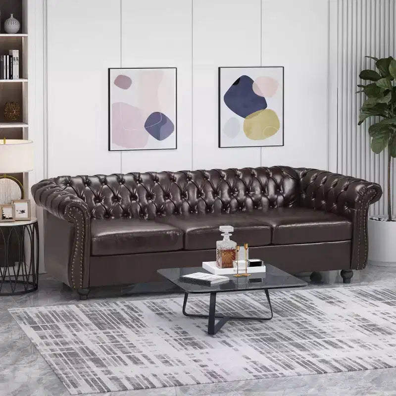 Canapé Chesterfield capitonné Parksley - Christopher Knight Home