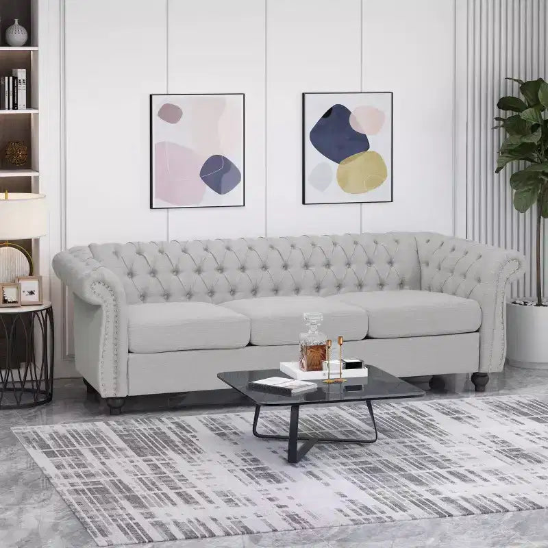 Canapé Chesterfield capitonné Parksley - Christopher Knight Home