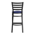 Tabouret de bar de restaurant en métal avec dossier en échelle Flash Furniture