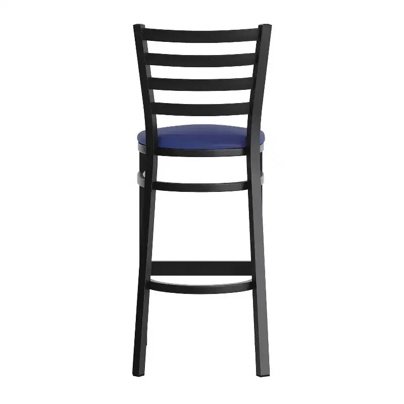 Tabouret de bar de restaurant en métal avec dossier en échelle Flash Furniture