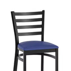 Tabouret de bar de restaurant en métal avec dossier en échelle Flash Furniture