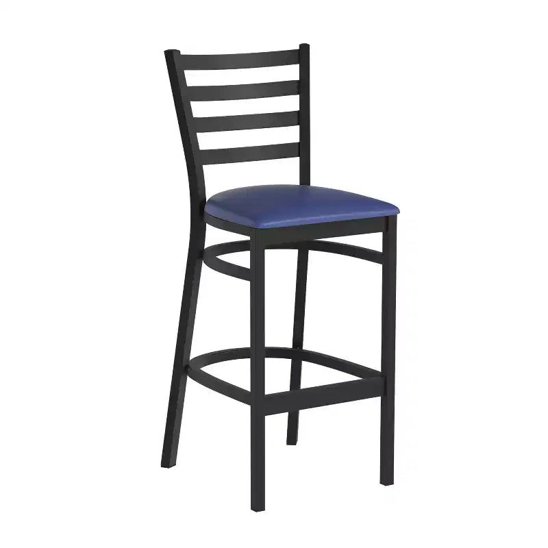 Tabouret de bar de restaurant en métal avec dossier en échelle Flash Furniture