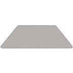 Flash Furniture Table d'activités trapézoïdale en stratifié thermique de 73,66 cm L x 144,78 cm l - Pieds courts réglables en hauteur