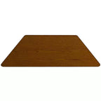 Flash Furniture Table d'activités trapézoïdale en stratifié thermique de 73,66 cm L x 144,78 cm l - Pieds courts réglables en hauteur