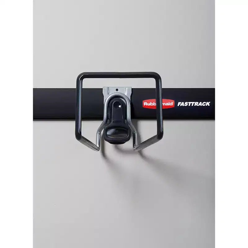 Crochet pour tuyau d'arrosage noir Rubbermaid FastTrack Rail Garage Storage System (lot de 3)