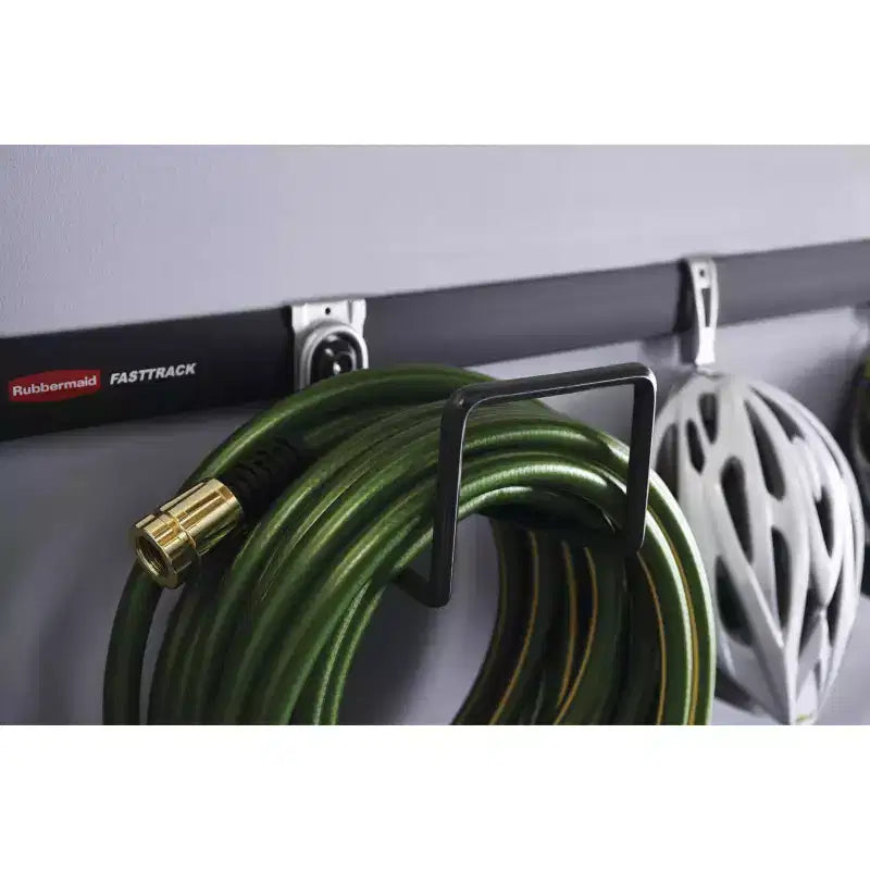 Crochet pour tuyau d'arrosage noir Rubbermaid FastTrack Rail Garage Storage System (lot de 3)