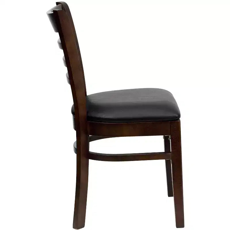 Chaise de restaurant en bois à dossier échelle Flash Furniture