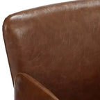 Fauteuil de bureau pivotant en similicuir Megan Brown 55 Downing Street