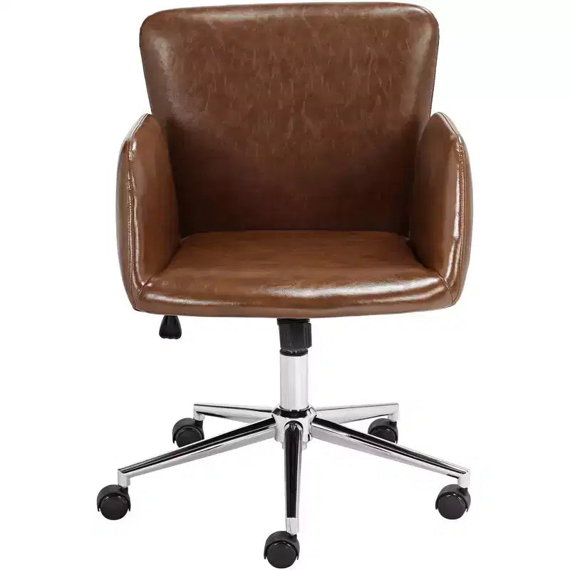 Fauteuil de bureau pivotant en similicuir Megan Brown 55 Downing Street