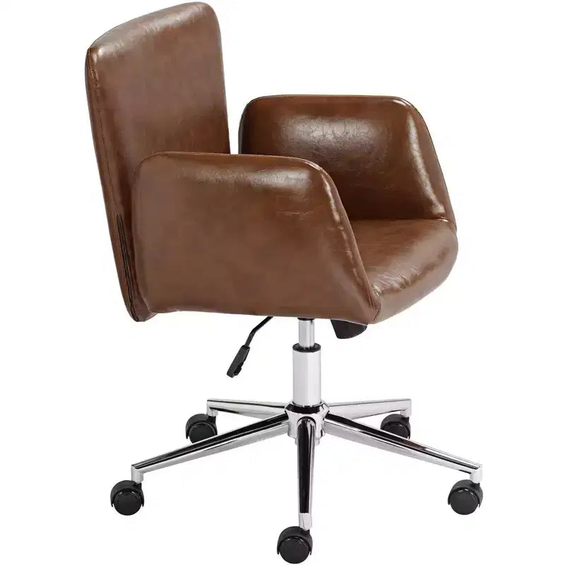 Fauteuil de bureau pivotant en similicuir Megan Brown 55 Downing Street