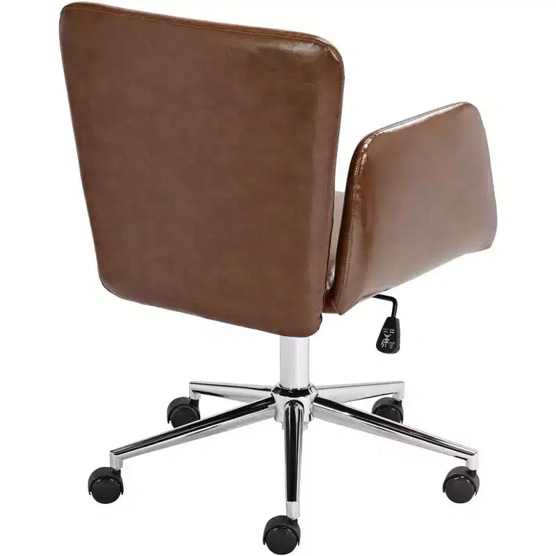 Fauteuil de bureau pivotant en similicuir Megan Brown 55 Downing Street