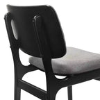 Lot de 2 chaises de salle à manger en bois rembourrées Lima - Armen Living