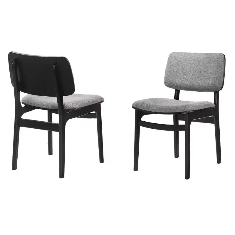 Lot de 2 chaises de salle à manger en bois rembourrées Lima - Armen Living