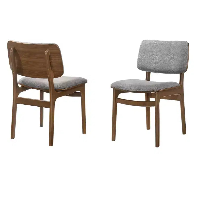 Lot de 2 chaises de salle à manger en bois rembourrées Lima - Armen Living