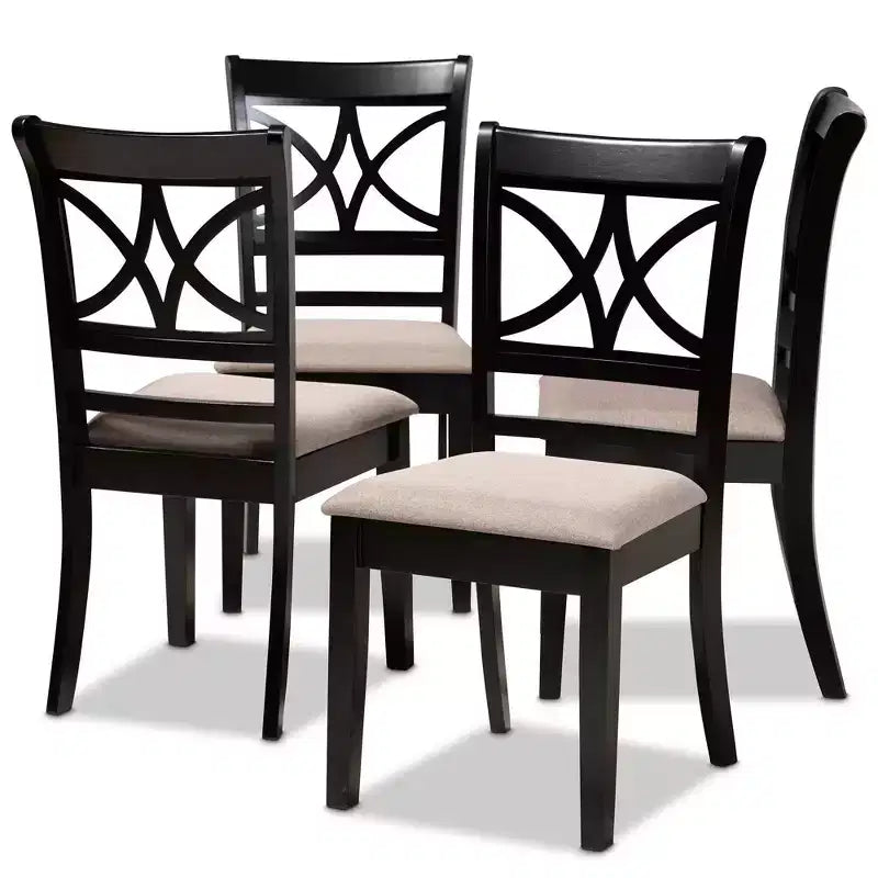 Lot de 4 chaises de salle à manger Clarke - Baxton Studio