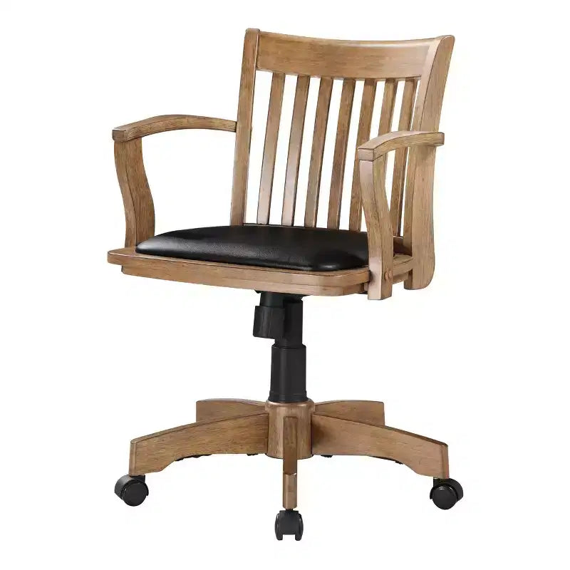 Chaise de banquier de luxe en bois avec siège rembourré et piétement Fruitwood - OSP Home Furnishings
