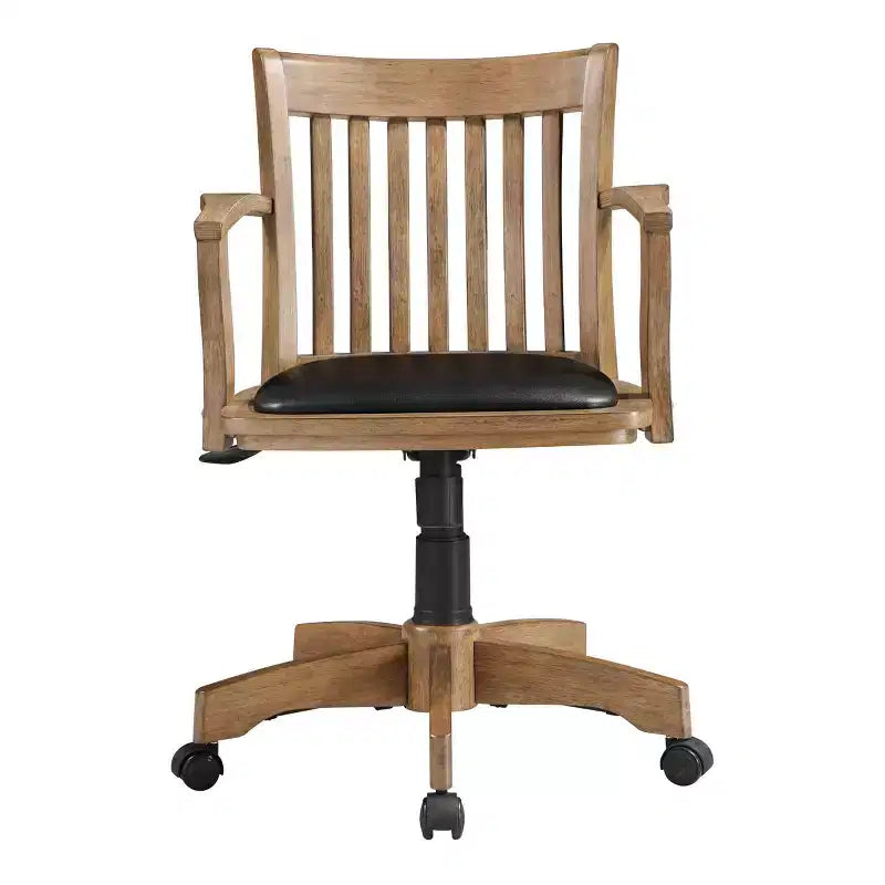 Chaise de banquier de luxe en bois avec siège rembourré et piétement Fruitwood - OSP Home Furnishings