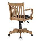 Chaise de banquier de luxe en bois avec siège rembourré et piétement Fruitwood - OSP Home Furnishings