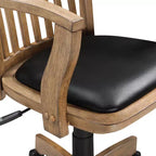 Chaise de banquier de luxe en bois avec siège rembourré et piétement Fruitwood - OSP Home Furnishings