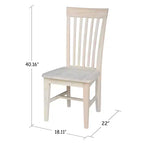 Lot de 2 chaises hautes Mission - International Concepts