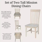 Lot de 2 chaises hautes Mission - International Concepts