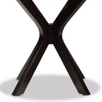 35 Kenji Table à manger ronde large en bois - Baxton Studio