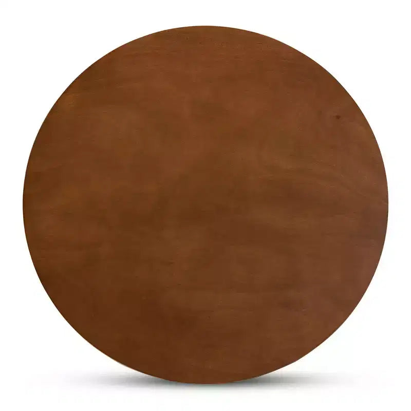 35 Kenji Table à manger ronde large en bois - Baxton Studio