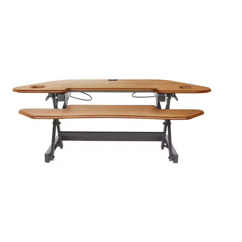 Rehausseur de bureau d'angle assis-debout réglable en hauteur - Rocelco