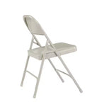 Lot de 4 chaises pliantes robustes tout acier - Hampden Furnishings