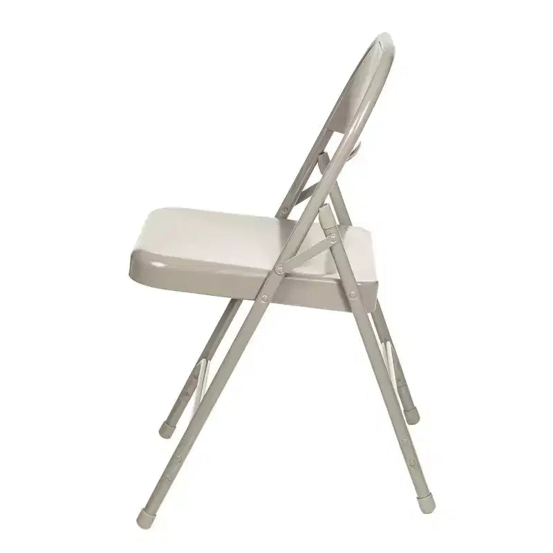 Lot de 4 chaises pliantes robustes tout acier - Hampden Furnishings