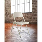 Lot de 4 chaises pliantes robustes tout acier - Hampden Furnishings