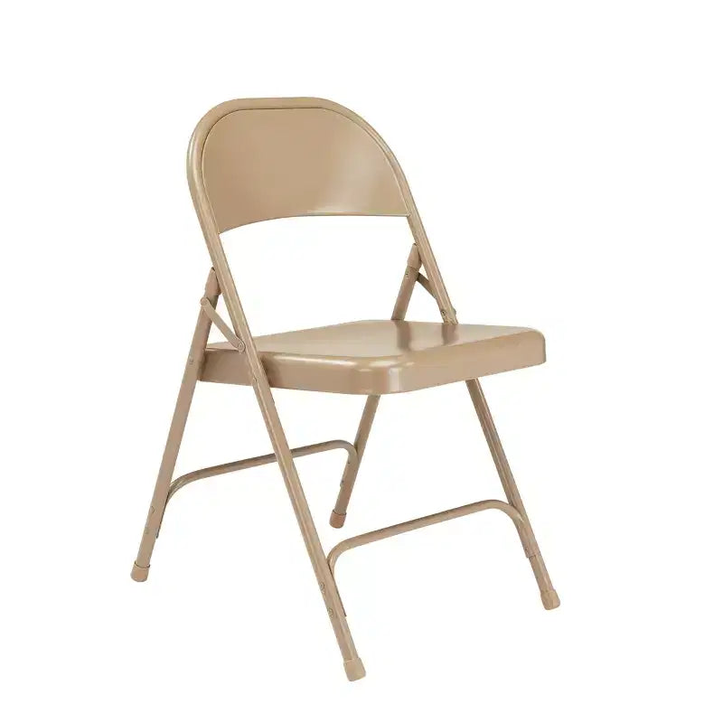 Lot de 4 chaises pliantes robustes tout acier - Hampden Furnishings