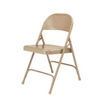 Lot de 4 chaises pliantes robustes tout acier - Hampden Furnishings