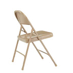 Lot de 4 chaises pliantes robustes tout acier - Hampden Furnishings