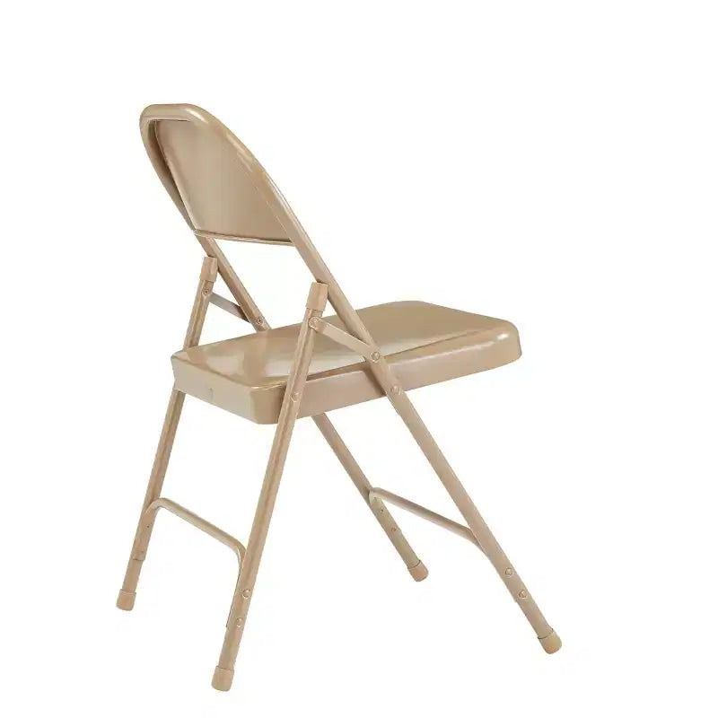 Lot de 4 chaises pliantes robustes tout acier - Hampden Furnishings