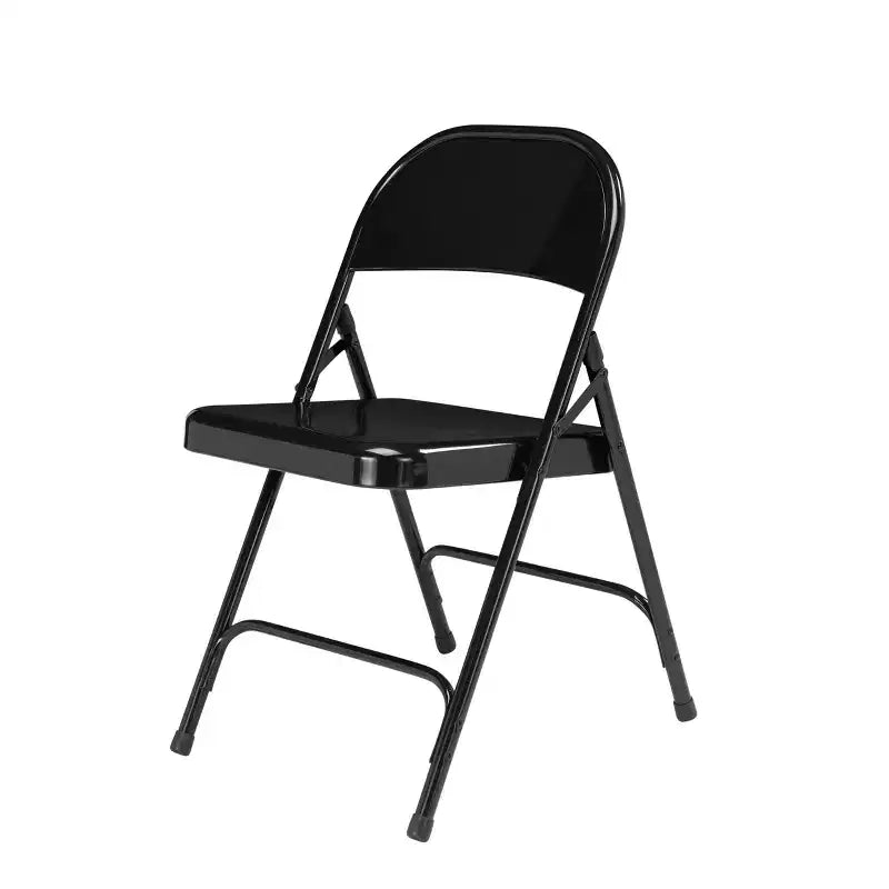 Lot de 4 chaises pliantes robustes tout acier - Hampden Furnishings