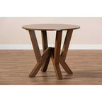 Table à manger ronde large 35 Irene en bois - Baxton Studio