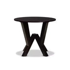 Table à manger ronde large 35 Irene en bois - Baxton Studio
