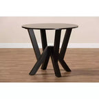 Table à manger ronde large 35 Irene en bois - Baxton Studio