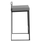 Lot de 2 tabourets de bar contemporains Fuji à hauteur de comptoir 26 po - LumiSource