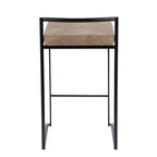 Lot de 2 tabourets de bar contemporains Fuji à hauteur de comptoir 26 po - LumiSource