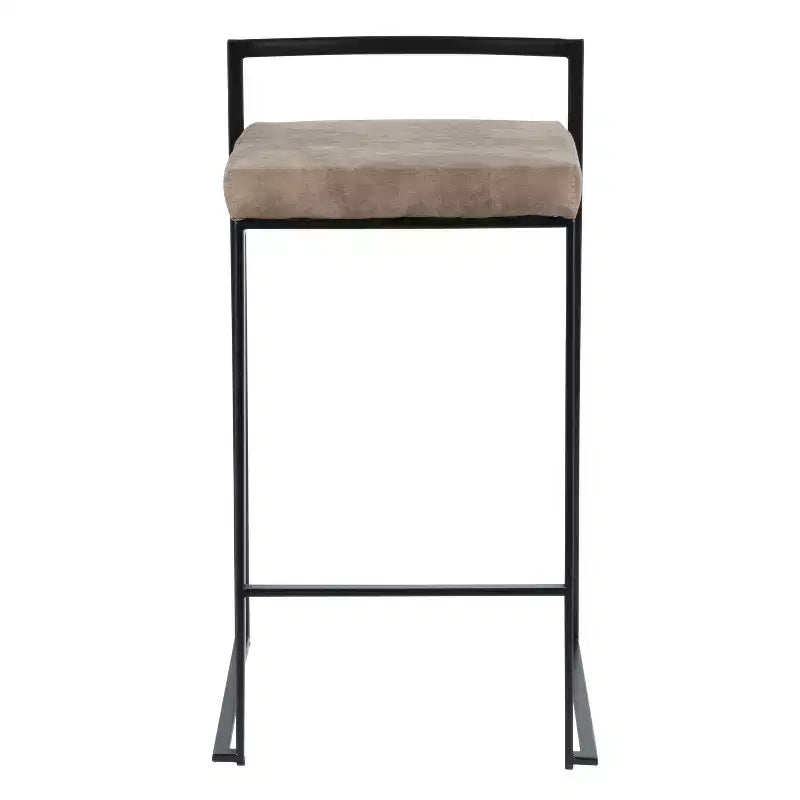 Lot de 2 tabourets de bar contemporains Fuji à hauteur de comptoir 26 po - LumiSource