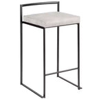 Lot de 2 tabourets de bar contemporains Fuji à hauteur de comptoir 26 po - LumiSource