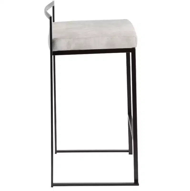 Lot de 2 tabourets de bar contemporains Fuji à hauteur de comptoir 26 po - LumiSource