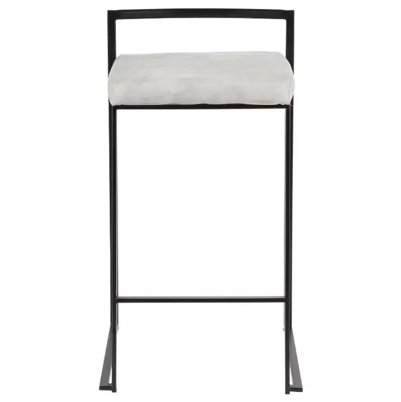 Lot de 2 tabourets de bar contemporains Fuji à hauteur de comptoir 26 po - LumiSource